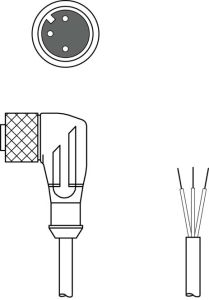 Leuze KD U-M12-3W-V1-050-DP, 50130698