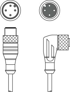 Leuze KDS U-M12-4W-M12-4A-P1-050-3DP, 50130946