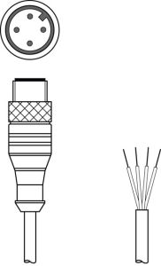 Leuze KS U-M12-4A-V1-050, 50135972