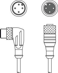 Leuze KDS U-M12-4A-M12-4W-V1-020, 50130753