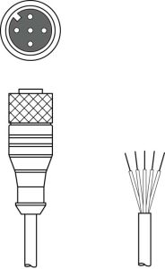 Leuze KD U-M12-5A-V1-100, 50132080