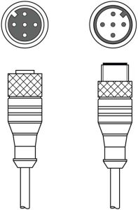 Leuze KDS S-M12-5A-M12-5A-P1-050, 50133892