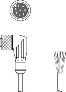 Leuze KD S-M12-8W-P1-050, 50135133
