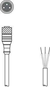 Leuze KD U-M8-3A-V1-100, 50130839