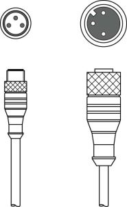Leuze KDS U-M8-3A-M12-3A-P1-020, 50130931