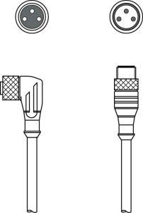 Leuze KDS U-M8-3W-M8-3A-P1-003, 50130917