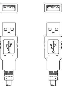 Leuze KB USB A - USB A, 50107726