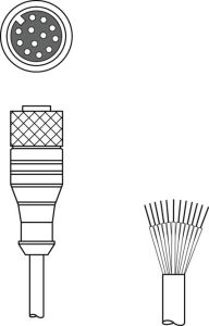 Leuze 50139771  KD U-M12-CA-P1-100