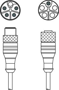 Leuze 50141462 KDS PL-M12-5A-M12-5A-P0-020