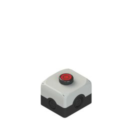 Pizzato ES AC31002 Complete unit with enclosure, flush pushbutton and contacts
