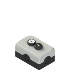 Pizzato ES AC32012 Complete unit with enclosure, 2 flush pushbuttons and contacts